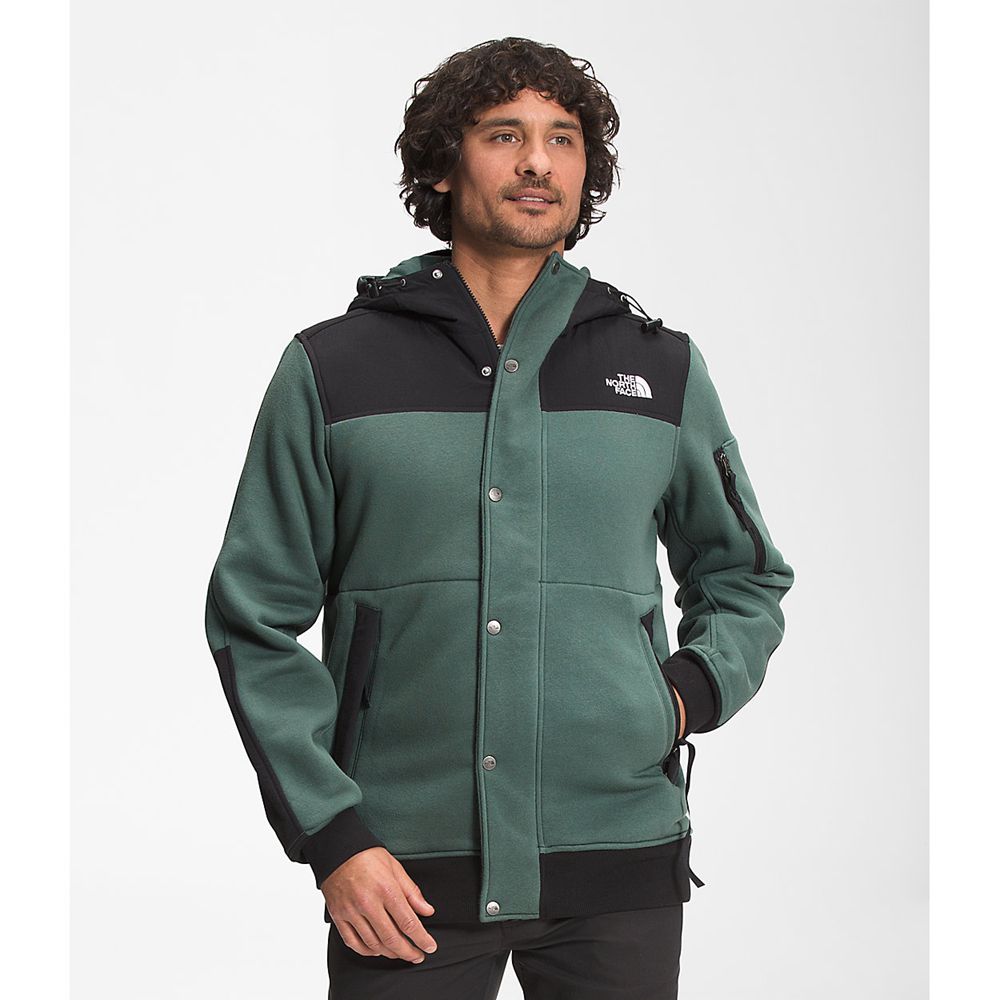 The North Face Fleece Jacket Mens Australia - The North Face Highrail Green Mountain (TAZ-951826)